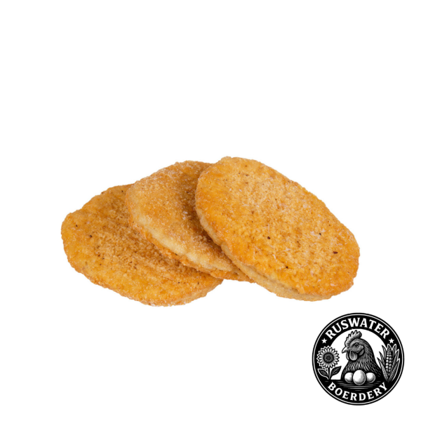 Uncooked Crumbed Chicken Patties