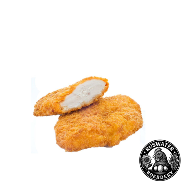 Uncooked Crumbed Chicken Schnitzel